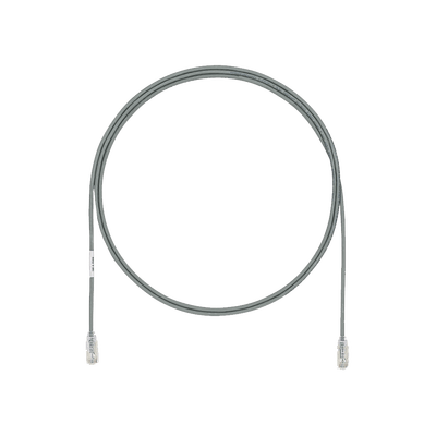 Cable de Parcheo UTP Cat6A, CM/LSZH, Diámetro Reducido (28AWG), Color Gris, 0.30 Metros (1 Pie) · PANDUIT