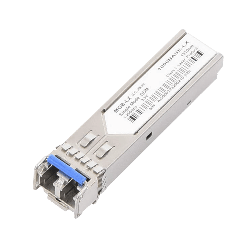 Paquete de 10 Piezas del Modelo (MGB-LX v2) del Transceptor mini-GBIC SFP 1G LC Duplex Para Fibra Monomodo de 20 Km · PLANET