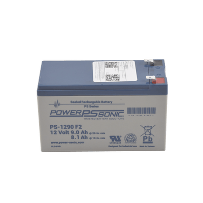 Batería 12V, 9AH, Para Respaldo, Tecnologías AGM/VRLA, 5 Años Vida Útil, Terminales F2, Reconocida UL · POWER SONIC