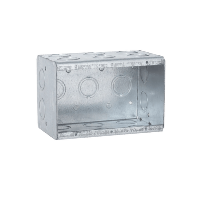 Caja Multigang de 3 Gangs/ Profundidad de 3-1/2 Pulgadas (8.89 cm)/ 19 Entradas de 1/2 - 3/4 Pulgadas (1.27 - 1.91 cm) · RACO