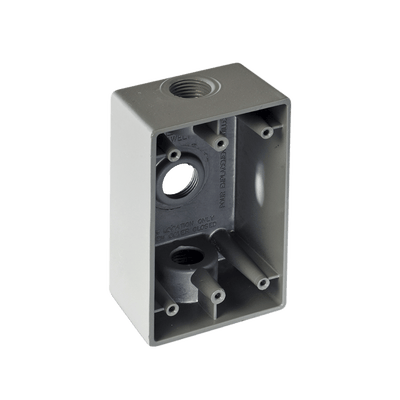 Caja Condulet FS de 1/2" (12.7 mm) con tres bocas a prueba de intemperie. · RAWELT
