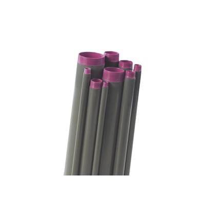 Tubo Conduit rígido de aluminio de 1 1/2” (38.1 mm) con recubrimiento de PVC de 3.05 m con cople. · RAWELT