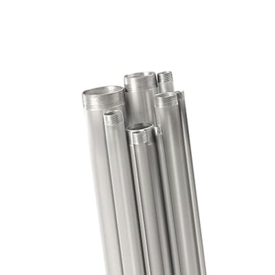 Tubo conduit rígido de aluminio de 3” (76.2 mm) de 3.05 mts con cople. · RAWELT