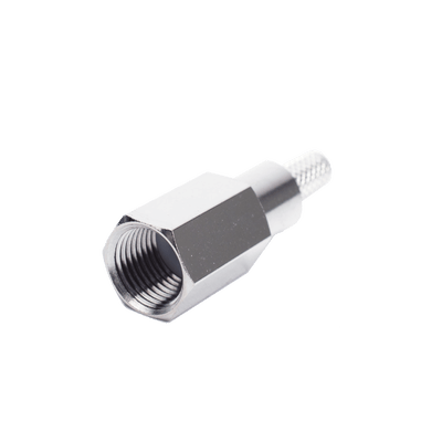 Conector FME Macho de anillo plegable para cable RG-58/U, Niquel/ Oro/ Teflón. · RF INDUSTRIES,LTD