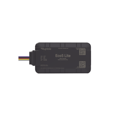 Rastreador Vehicular y Monitoreo de Flota / BLE 5.0 y GNSS / LTE CAT1 y LTE-M con Respaldo 2G / GNSS U-blox / MiKado IP54 / -20 °C a +40 °C / Acelerómetro de 3 Ejes / Suministro 9-32 V / Batería Interna · RUPTELA