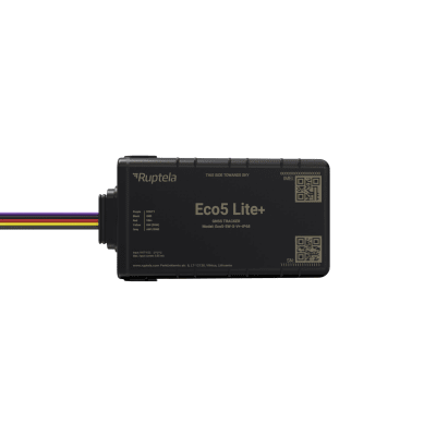 Rastreador Vehicular y Monitoreo de Flota / IP68 / BLE 5.0 y GNSS / LTE CAT1 y LTE-M con Respaldo 2G / GNSS U-blox / MiKado IP54 / Acelerómetro de 3 Ejes / Suministro 9-32 V / Batería Interna · RUPTELA