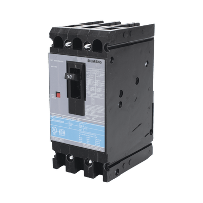 Interruptor Termomagnético ED6 600V 3X50A, Sin zapatas principales. · SIEMENS