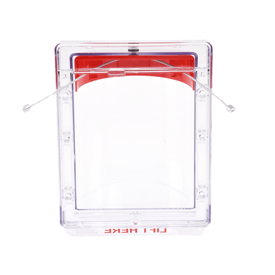 Cubierta Protectora Serie Stopper IIÆ De Policarbonato Super Resistente, Montaje Empotrado, Texto En Inglés, Sin Bocina · STI