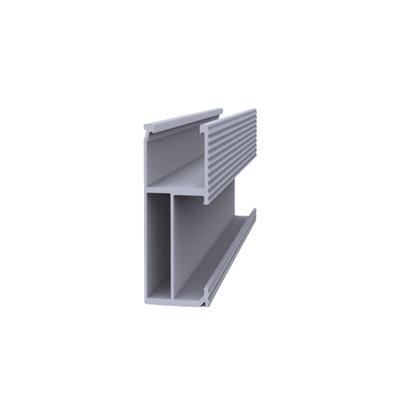 Riel 8 para montaje de módulos fotovoltaicos de aluminio anodizado de 4050mm. · EPCOM POWERLINE