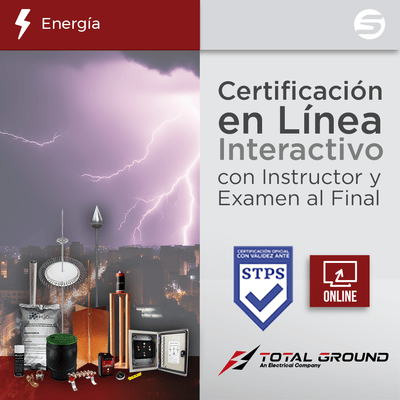 Certificación Virtual en Tierras Físicas y Pararrayos Total Ground (Válida Ante Secretaría del Trabajo) · TOTAL GROUND