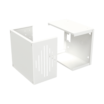 Gabinete para Resguardo de Sirena de 30 W (SF581A o SF581L No incluida), Preparación para Tamper (No incluido). · EPCOM INDUSTRIAL