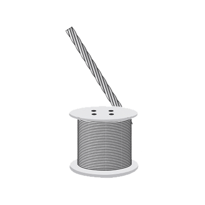 Cable de Retenida 7 Hilos , Resistencia 600 kg, Diámetro 1/8" (Metro). Acero Galvanizado · CAMESA