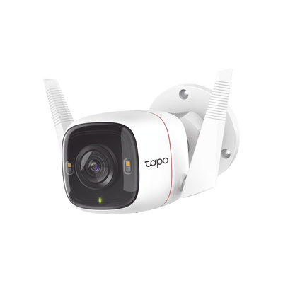 Cámara IP 4 Megapixel (2K) / Lente 3.18 mm / Wi-Fi / 30 mts IR / Exterior IP66 / Audio Bidireccional / Micro SD  hasta 256 GB / Compatible con Google y Alexa · TP-LINK