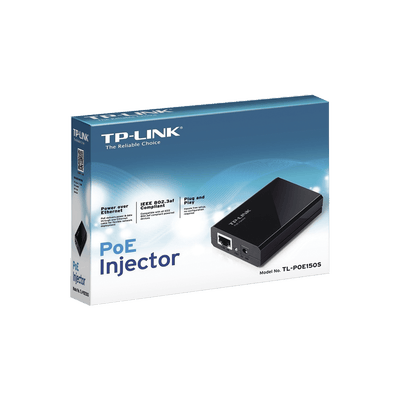 Inyector PoE (15W) / Gigabit 802.3 af / 2 puerto 10/100/1000 Mbps / Plug and Play · TP-LINK
