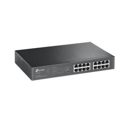 Switch Easy Smart PoE+, 16 puertos 10/100/1000Mbps, 8 puertos PoE+, 150W · TP-LINK