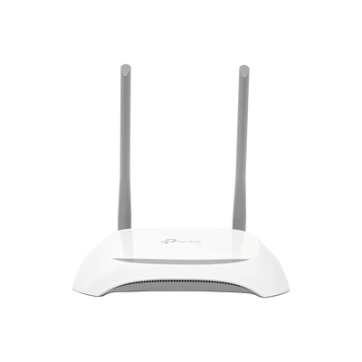 Router Inalámbrico WISP, 2.4 GHz, 300 Mbps, 2 antenas externas omnidireccional 5 dBi, 4 Puertos LAN 10/100 Mbps, 1 Puerto WAN 10/100 Mbps, control de ancho de banda · TP-LINK