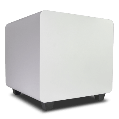 Subwoofer Activo de 12in | Diseño Down-Firing | 500W RMS | Recinto Sellado | Acabado Blanco · TRUAUDIO