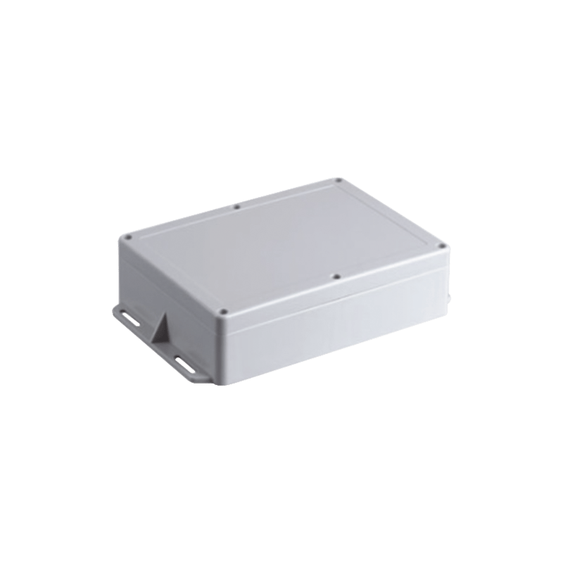 Gabinete Plástico para Exterior (IP65) de 160 x 220 x 100 mm Cierre por Tornillos Metálicos. Tiene Orejas para instalación a muro. · TXPRO