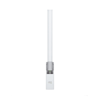 Antena omnidireccional, potente cobertura de 360°, doble polaridad MIMO 2x2, frecuencia 2 GHz (2.35-2.55 GHz) de 10 dBi · UBIQUITI