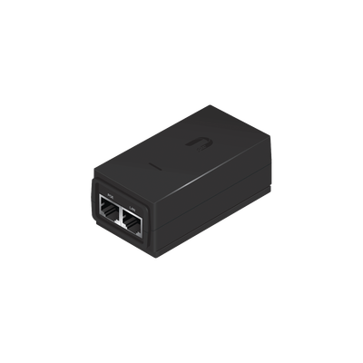 Adaptador PoE Ubiquiti de 24 VDC, 0.5 A, compatible con airGateway · UBIQUITI