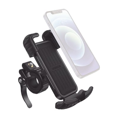 Soporte de Celular para Manillar de Motocicleta o Bicicleta / Anti Vibración / Protección de clip Antideslizante / Rotación de 360° / Bloqueo de Seguridad / Compatible con manillar de 0.6'' a 1.75'' / Soporta dispositivos de 4.6'' · UGREEN