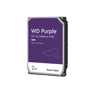Disco Duro PURPLE de 2TB / 3 AÑOS DE GARANTÍA / Para Videovigilancia · Western Digital (WD)