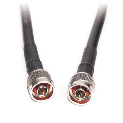 Jumper Coaxial con Cable Wilson-400 | Conector N Macho en los Extremos | 60 Centímetros (23.62 Pulgadas) de Longitud · WILSONPRO / WEBOOST