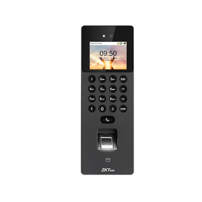 Terminal Biométrica Facial / Cámara Binocular 1MP / 1,500 Rostros 3,000 Huellas / Video Intercom SIP / ONVIF / WiFi / Anti-Fraude · ZKTECO