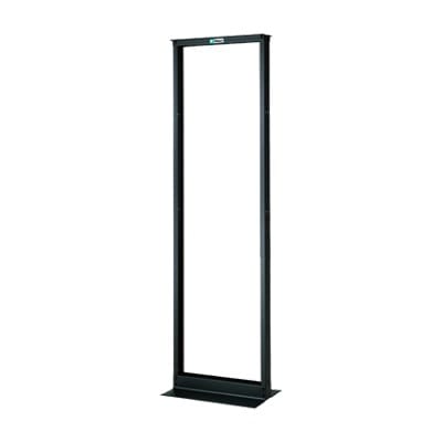 Rack de Dos Postes Estándar de 19 in, Rieles Numerados y Roscados #12-24, Fabricado en Aluminio, 42 Unidades de Rack, Color Negro · PANDUIT