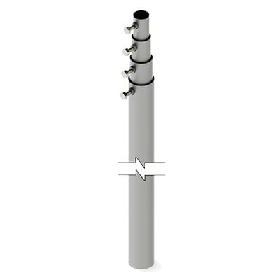 Mástil Telescópico de 12 m. (Requiere accesorios de Instalación) · SYSCOM TOWERS