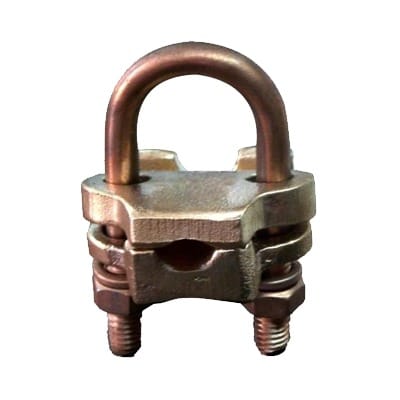 Conector de Varilla 5/8" a Cable Calibre 4  a 3/0 AWG. · TOTAL GROUND