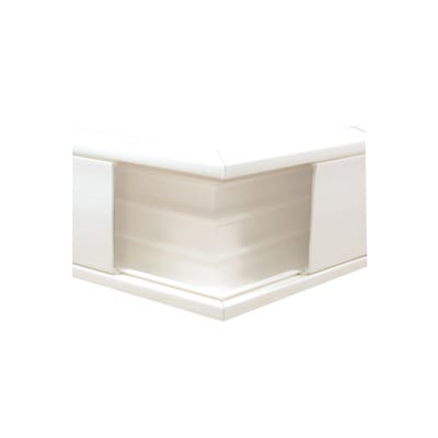 Esquinero exterior color blanco de PVC auto extinguible, para canaleta TEK100 (5576-10100) · THORSMAN