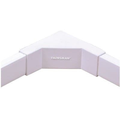 Esquinero interior blanco de PVC auto extinguible, para canaletas TMK1020, TMK1020SD, TMK1020CD (5120-02001) · THORSMAN