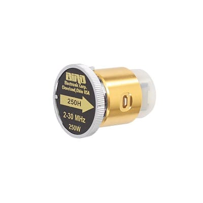 Elemento de 250 Watt en linea 7/8" para Wattmetro BIRD 43 en Rango de Frecuencia de 2 a 30 MHz. · BIRD TECHNOLOGIES
