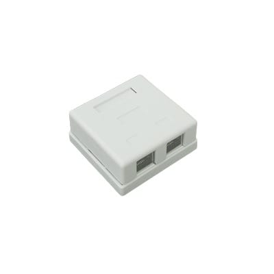 Caja de Pared con 2 Puertos, Incluye 2 Jacks STP Cat5e Keystone · LINKEDPRO BY EPCOM