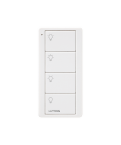 PJ2-4B-WH-L31P - PJ24BWHL31P-LUTRON ELECTRONICS-Control inalambrico Pico, 4 botones, ideal para generar 3 escenas y un apagado - Relematic.mx - PJ24BWHL31P-p