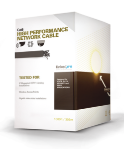 PRO-CAT-6A - PRO-CAT-6A-LINKEDPRO BY EPCOM-Bobina de cable U/UTP Cat6A de 305 mts, Color Azul, CM, soporta 10G-BaseT para transmisión de frecuencias de hasta 500MHz, UL - Relematic.mx - PROCAT6A-p