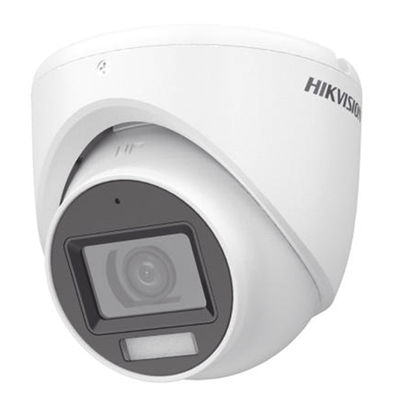 DS-2CE76D0T-LMFS-HIKVISION-[Dual Light + ColorVu] Turret TURBOHD 2 Megapixel (1080p) / Lente 2.8 mm / 30 mts IR + 20 mts Luz Blanca / Gran Angular 101° / Exterior IP67 / Micrófono Integrado /  4 Tecnologías /  Metal 