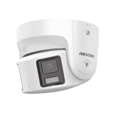 DS-2CD3387G2P-LSU/SL(C)-HIKVISION-[ PROTECCIÓN ACTIVA ] Turret IP Panorámica 8 Megapixel / 180° / Imagen a Color 24/7 / PoE / WDR 130° / IP67 / ACUSENSE / Protección Activa (Luz Estroboscópica y Alarma Audible) / MicroSD