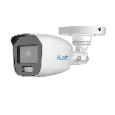 THC-B129-P-HiLook by HIKVISION-Bala TURBOHD 2 Megapixel (1080p) / Imagen a Color 24/7 / Lente 2.8 mm / ColorVu Lite / Luz Blanca 20 mts / IP66 / Policarbonato