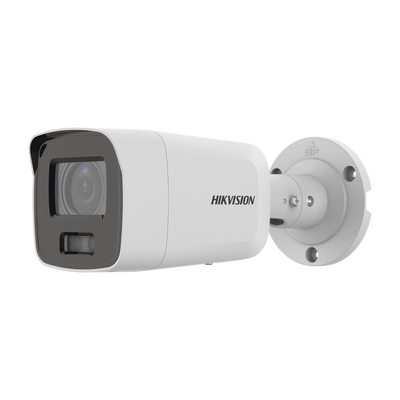 DS-2CD3087G2-LSU(C)-HIKVISION-Bala IP 8 Megapixel (4K) / Imagen a Color 24/7 / Lente 2.8 mm / Luz Blanca 40 mts / Exterior IP67 / WDR 130 dB / Entrada y Salida de Audio y Alarma / Captura Facial / ONVIF / Micro SD / Micrófono Integrado