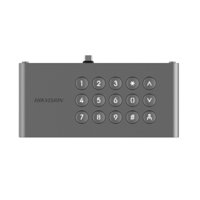 DS-KDM9633-KP-HIKVISION-Módulo de Teclado para Frente de Calle IP DS-KD9633-WBE6 / Conexión USB-C / 15 Botones / IP65 / IK07