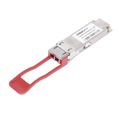 LP-QSFP-40G-SM-40-LINKEDPRO BY EPCOM-Transceptor Óptico QSFP+ (Mini-Gbic) / Monomodo 1310 nm / 40 Gbps / 40GBASE-ER4 /Conectores LC/UPC Dúplex / DDM / Hasta 40 km