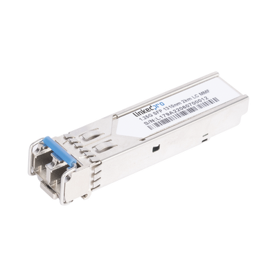 LP-SFP-1G-MM-2-LINKEDPRO BY EPCOM-Transceptor Óptico SFP (Mini-Gbic) / Multimodo 1310 nm / 1.25 Gbps / 1000BASE-SX / Conectores LC/UPC Dúplex / DDM / Hasta 2 km 