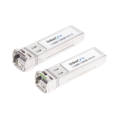 LP-SFP-BD-10G-60-LINKEDPRO BY EPCOM-Transceptores Ópticos Bidireccionales SFP+ (Mini-Gbic) / Monomodo 1270 & 1330 nm / 10 Gbps / 10GBASE-BX / Conector LC/UPC Simplex / DDM / Hasta 60 km / 2 Piezas 