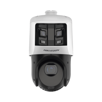 DS-2SE4C425MWG-E/26(F0)-HIKVISION-[TandemVu] Domo PTZ IP 4 Megapixel con Cámara Panoramica 6 Megapixel / 25X Zoom / 100 mts IR / IP66  / WDR / PoE+ / Entrada-Salida de Audio y Alarma / Ultra Baja Iluminación / Micro SD