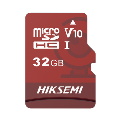 HS-TF-E1/32G-HIKSEMI by HIKVISION-Memoria microSD / Clase 10 de 32 GB / Especializada Para Videovigilancia (Uso 24/7) / Compatibles con cámaras HIKVISION y Otras Marcas / 95 MB/s Lectura / 25 MB/s Escritura