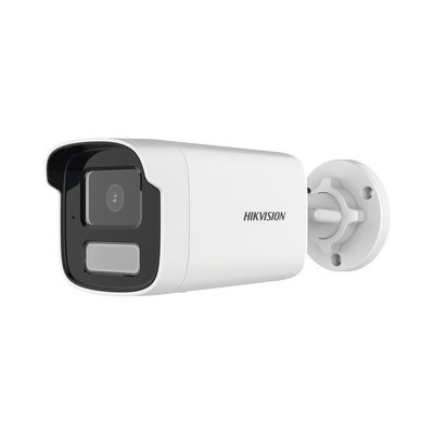 DS-2CD1T83G2-LIU(F)-HIKVISION-[Dual Light] Bala IP 8 Megapixel  (4K) / Lente 4 mm / 50 mts IR + 50 mts Luz Blanca / Micrófono Integrado / ACUSENSE Lite / Exterior IP67 / H.265 / PoE / ONVIF / Micro SD