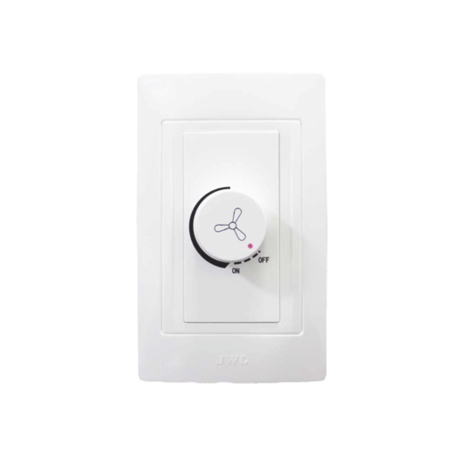 JTL-C7330-JWJ-Placa con Dimmer Rotativo para Ventilador / 300 W 127 V CA / Color Blanco.