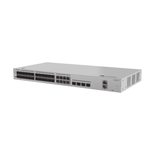 S310-24ST4X-HUAWEI-Switch de Distribución/Core Gigabit Administrable  Capa 3 / 24 puertos 1GE SFP ( Combo con 8 Puertos 10/100/1000 Mbps) / 4 Puertos 10GE SFP+ Uplink / ERPS / Rutas Estáticas / iStack / Administración Nube Gratis